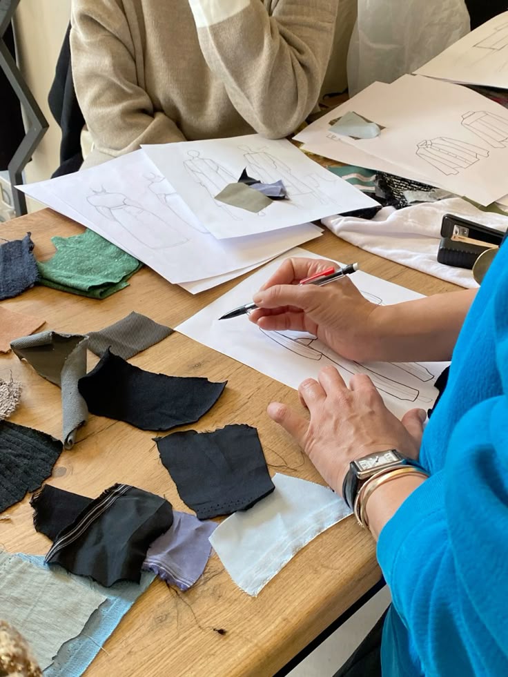 Fashion design, working process